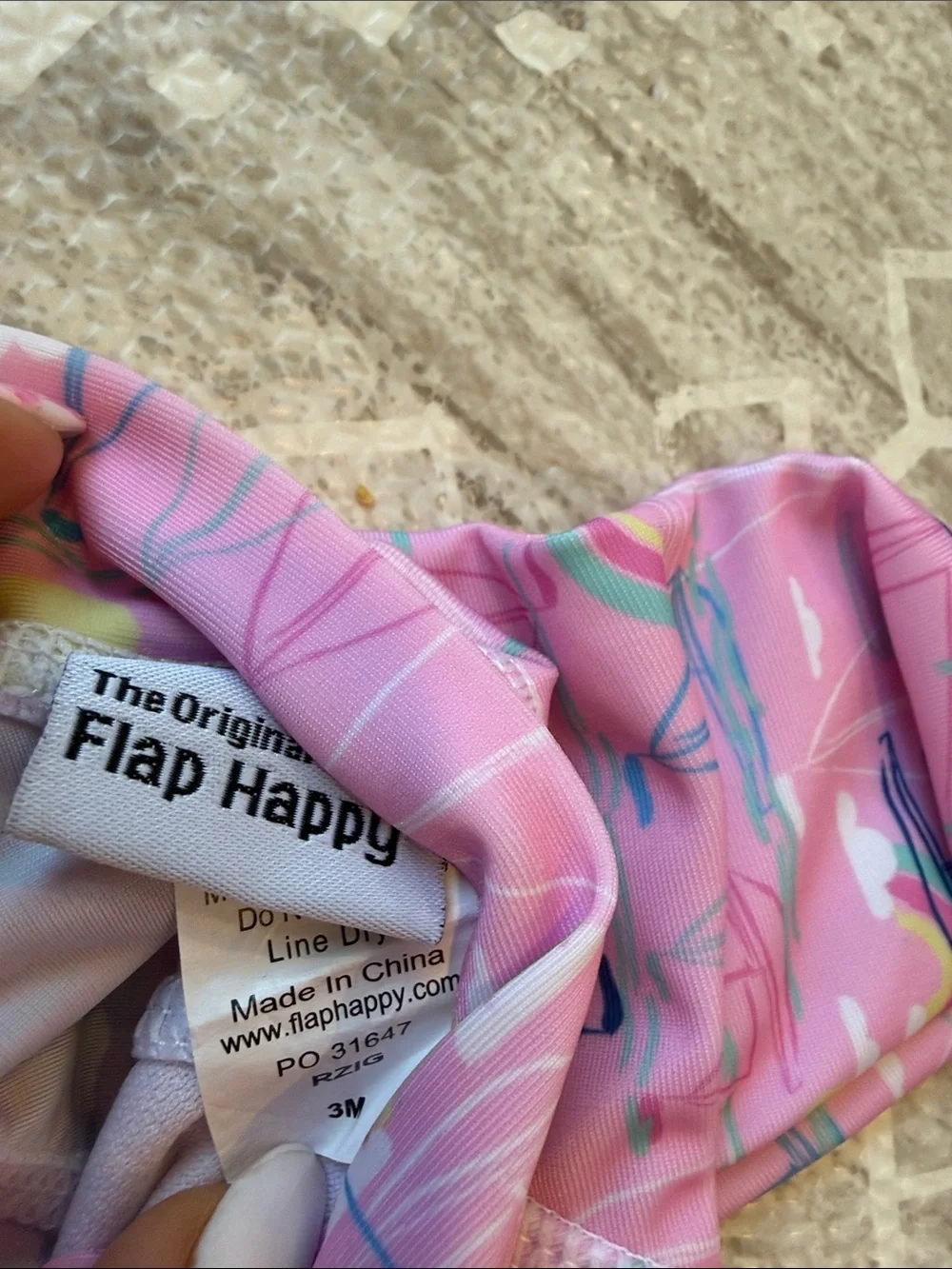 Flap Happy Pink Sailboat Ruffle Long-Sleeve One-Piece Swim